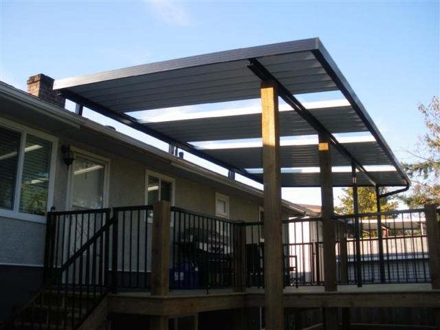 What are some options for patio cover roofing materials?