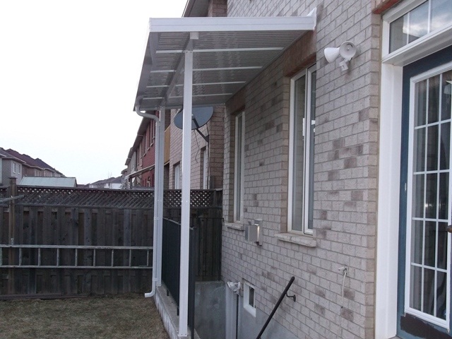  basement entrance cover with integral clear panels.